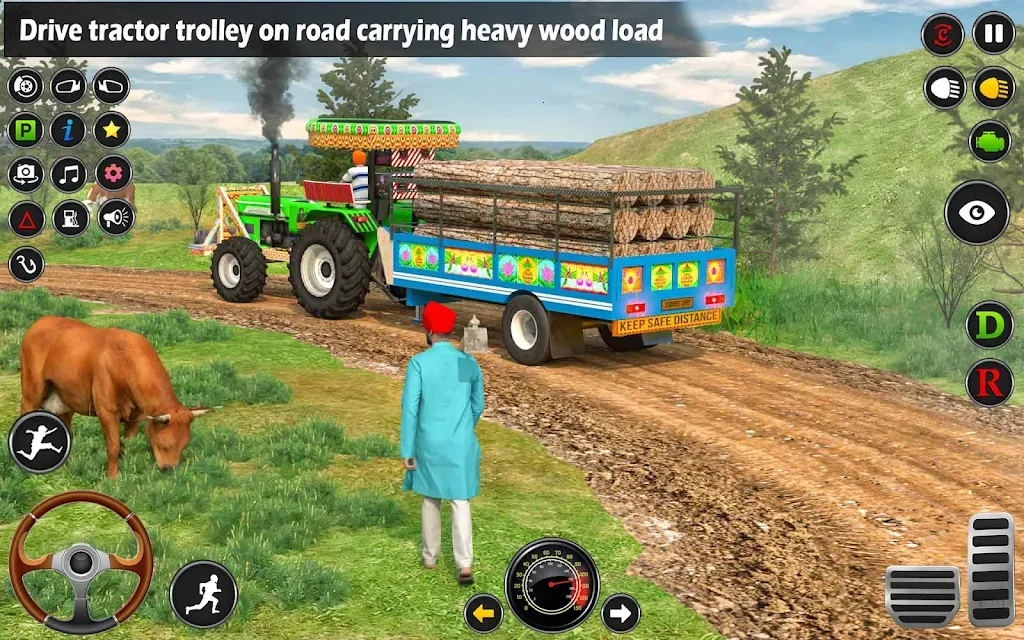 3D农用拖拉机耕作(农业模拟游戏)截图1