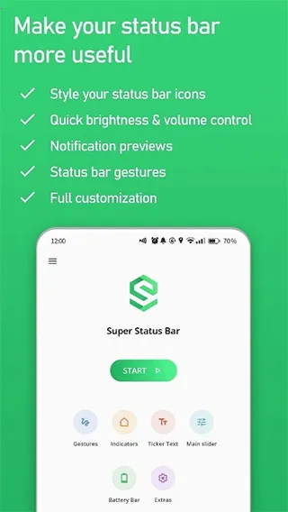 Super Status Bar(״̬����ǿ����)v2.12.1 ��׿��